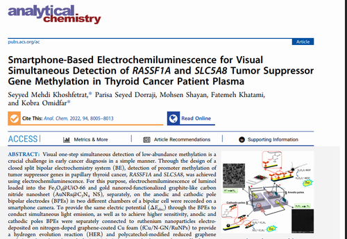 Smartphone-Based Electrochemiluminescence for Visual Simultaneous Detection of RASSF1A and SLC5A8 Tumor Suppressor Gene Methylation in Thyroid Cancer Patient Plasma